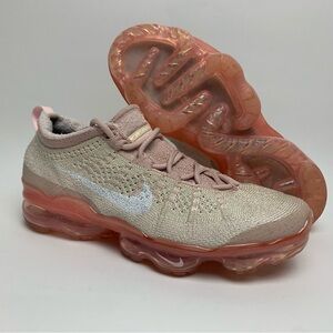 2023 Nike Air VaporMax FlyKnit Oatmeal Pearl Pink DV6840-101 Womens Size 8